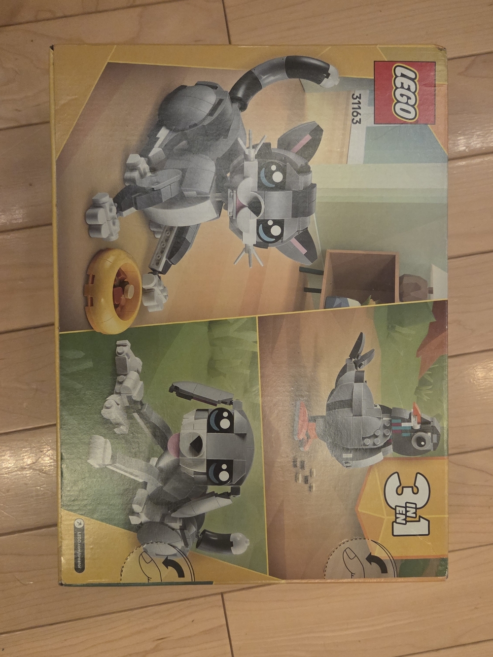LEGO 31163 Gray Cat 3-in-1 Buildable Set